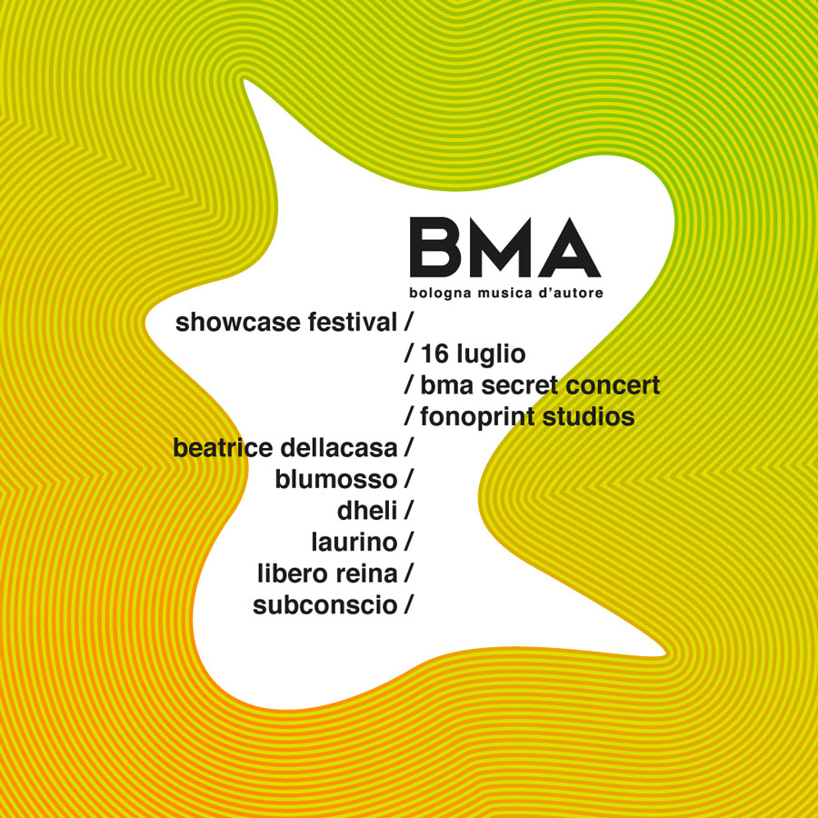 BMA Bologna Musica d'Autore - Visual 07 - Design Umberto Angelini