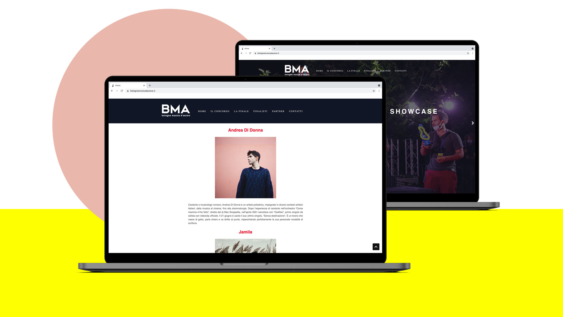 BMA Bologna Musica d'Autore - Website - Design - Umberto Angelini