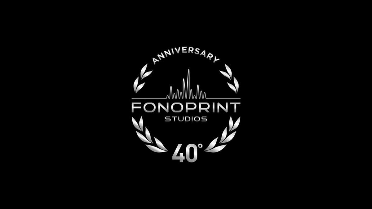 Fonoprint Studios Logo 40 anni - Design Umberto Angelini
